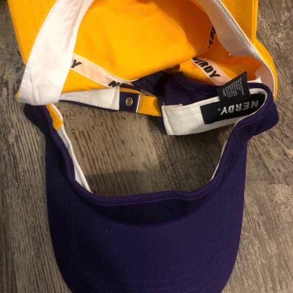 Nerdy Purple & Yellow NY Layered Cap - Picture 4 of 16